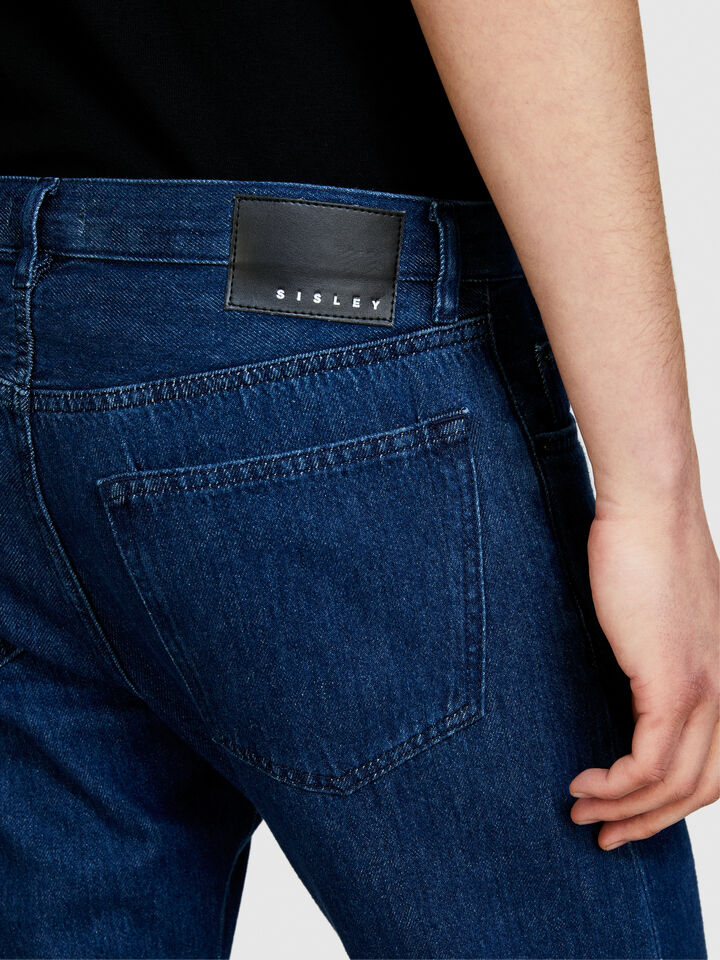 Liverpool slim fit jeans - men's slim fit jeans - Dark Blue | Sisley image number 5